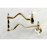 Heritage Two-Handle 1-Hole Wall Mount Pot Filler Faucet