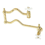 Heritage Two-Handle 1-Hole Wall Mount Pot Filler Faucet