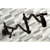 Heritage Two-Handle 1-Hole Wall Mount Pot Filler Faucet