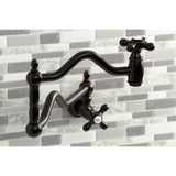 Heritage Two-Handle 1-Hole Wall Mount Pot Filler Faucet