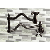 Heritage Two-Handle 1-Hole Wall Mount Pot Filler Faucet