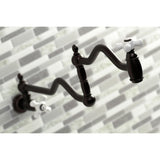 Heritage Two-Handle 1-Hole Wall Mount Pot Filler Faucet