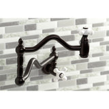 Heritage Two-Handle 1-Hole Wall Mount Pot Filler Faucet