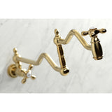 Heritage Two-Handle 1-Hole Wall Mount Pot Filler Faucet