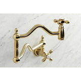 Heritage Two-Handle 1-Hole Wall Mount Pot Filler Faucet