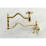 Heritage Two-Handle 1-Hole Wall Mount Pot Filler Faucet