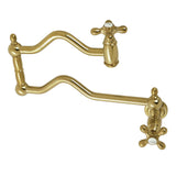 Heritage Two-Handle 1-Hole Wall Mount Pot Filler Faucet