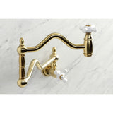 Heritage Two-Handle 1-Hole Wall Mount Pot Filler Faucet