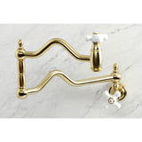 Heritage Two-Handle 1-Hole Wall Mount Pot Filler Faucet