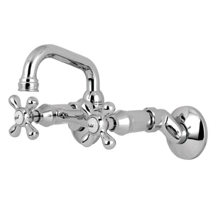 Kingston Two-Handle 2-Hole Wall Mount Bar Faucet