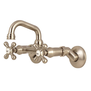 Kingston Two-Handle 2-Hole Wall Mount Bar Faucet