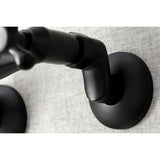 Kingston Double-Handle 2-Hole Wall-Mount Bridge Kitchen Faucet
