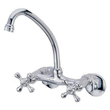 Two-Handle 2-Hole Wall Mount Kitchen Faucet