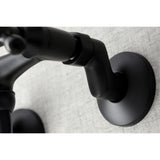 Kingston Double-Handle 2-Hole Wall Mount Bathroom Faucet