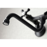 Kingston Double-Handle 2-Hole Wall Mount Bathroom Faucet