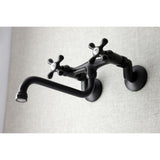 Kingston Double-Handle 2-Hole Wall Mount Bathroom Faucet