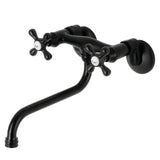 Kingston Double-Handle 2-Hole Wall Mount Bathroom Faucet