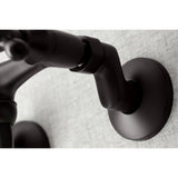 Kingston Double-Handle 2-Hole Wall Mount Bathroom Faucet