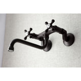 Kingston Double-Handle 2-Hole Wall Mount Bathroom Faucet