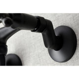 Kingston Double-Handle 2-Hole Wall Mount Bathroom Faucet