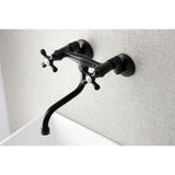 Kingston Two-Handle 2-Hole Wall Mount Bathroom Faucet