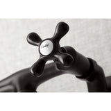 Kingston Double-Handle 2-Hole Wall Mount Bathroom Faucet