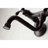 Kingston Two-Handle 2-Hole Wall Mount Bathroom Faucet