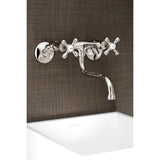 Kingston Two-Handle 2-Hole Wall Mount Bathroom Faucet