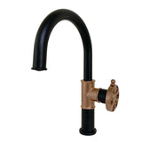 Belknap Single-Handle 1-Hole Deck Mount Bathroom Faucet with Push Pop-Up