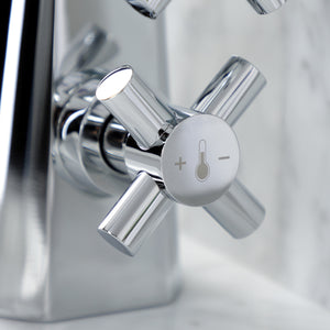 Constantine Two-Handle 1-Hole Deck Mount Bathroom Faucet with Push Pop-Up