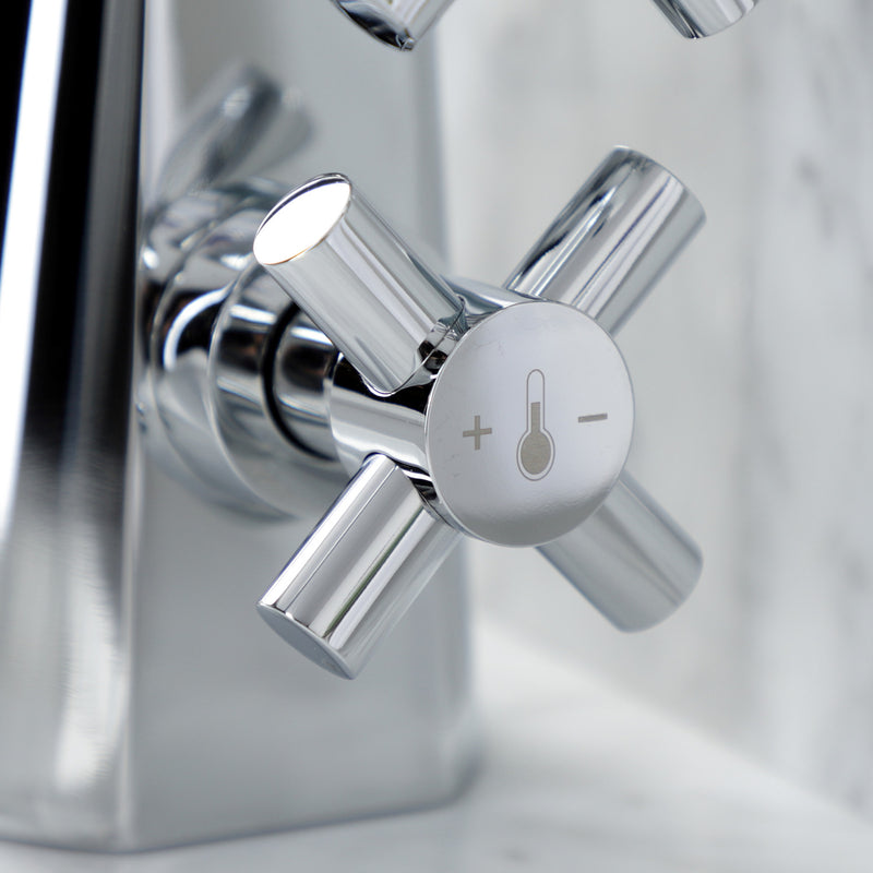 Constantine Two-Handle 1-Hole Bathroom Faucet with Push Pop-Up Drain