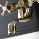 Kingston Two-Handle Clawfoot Tub Faucet with Hand Shower