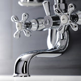 Kingston Two-Handle Clawfoot Tub Faucet with Hand Shower