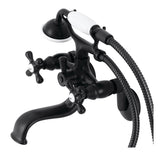 Kingston Two-Handle Clawfoot Tub Faucet with Hand Shower