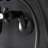 Kingston Two-Handle Clawfoot Tub Faucet with Hand Shower