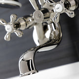 Kingston Two-Handle Clawfoot Tub Faucet with Hand Shower