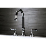 Roman Two-Handle 3-Hole Deck Mount Roman Tub Faucet