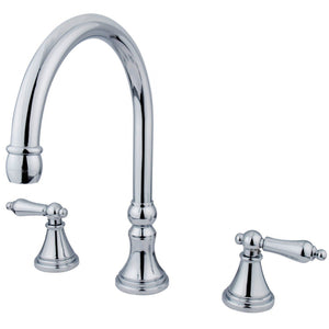 Roman Two-Handle 3-Hole Deck Mount Roman Tub Faucet