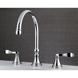 NuFrench Two-Handle 3-Hole Deck Mount Roman Tub Faucet