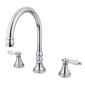 Roman Two-Handle 3-Hole Deck Mount Roman Tub Faucet