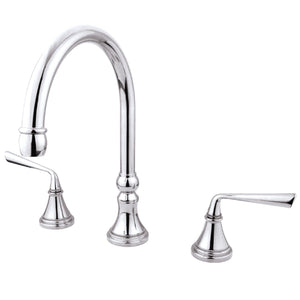 Silver Sage Two-Handle 3-Hole Deck Mount Roman Tub Faucet