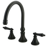 Roman Two-Handle 3-Hole Deck Mount Roman Tub Faucet