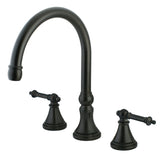 Templeton Two-Handle 3-Hole Deck Mount Roman Tub Faucet