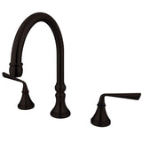 Silver Sage Two-Handle 3-Hole Deck Mount Roman Tub Faucet