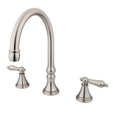 Roman Two-Handle 3-Hole Deck Mount Roman Tub Faucet