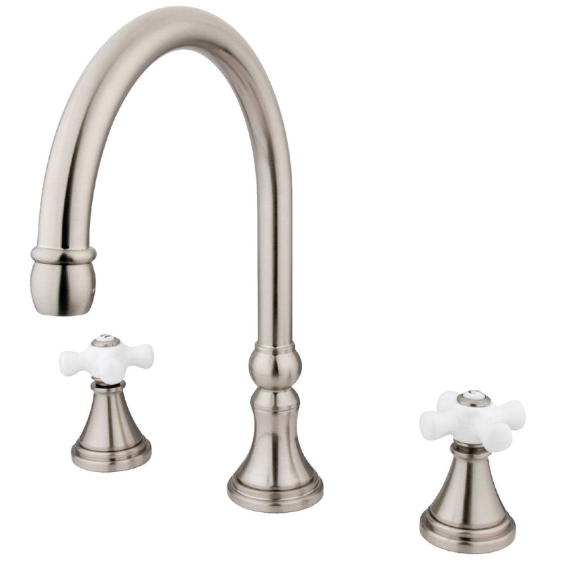 Roman Two-Handle 3-Hole Deck Mount Roman Tub Faucet