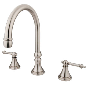 Templeton Two-Handle 3-Hole Deck Mount Roman Tub Faucet