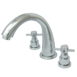 Roman Two-Handle 3-Hole Deck Mount Roman Tub Faucet