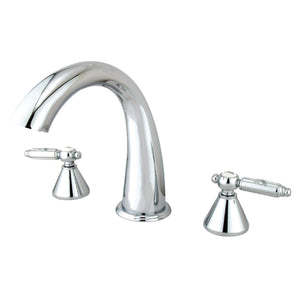 Roman Two-Handle 3-Hole Deck Mount Roman Tub Faucet