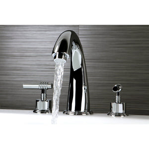 Milano Two-Handle 3-Hole Deck Mount Roman Tub Faucet